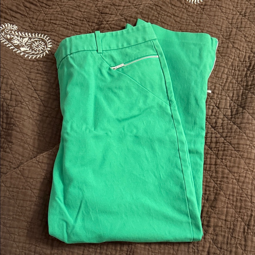 Calvin Klein Green Crop Pants